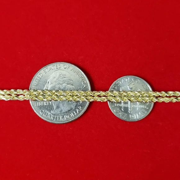 10kt Gold Rope Chain